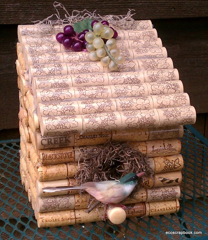 Bird House Plan Made Out Of Wine Corks PDF Woodworking
